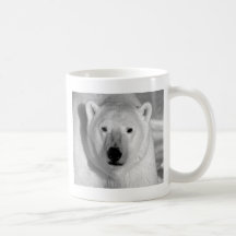Black & Whit Polar Bear Mug