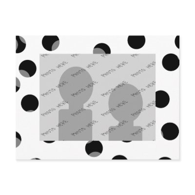 Black, white and grey spotty pattern. post card by Graphics_By_Metarla