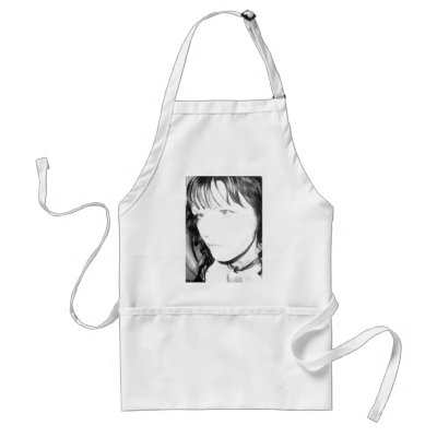 Black & White Apron by whittyart