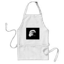 Black & White Bald Eagle Apron