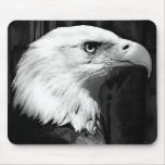 Black & White Bald Eagle Mousepad