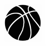 Black & White basketball photo sculptures