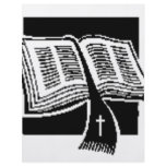 Black & White-bible-art design flyers
