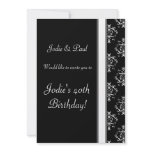 Black & White - Birthday Party Invitation