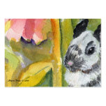 Black & White Bunny ACEO ATC Art Card Business Cards