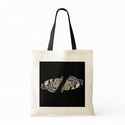 Black & White Butterfly Duo Bag by dohernan