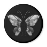 Black & White Butterfly Raven