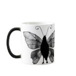 Black & White Butterfly Raven mugs