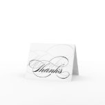 Black & White Calligraphy Thank You Cards