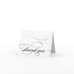 Black & White Calligraphy Thank You Cards