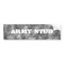 Black & White  Camouflage Army Stud Bumper Sticker