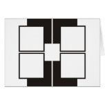 black white cards
