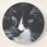 Black & White Cat Face Coasters