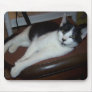 Black&White Cat In Chair#2 Mouse Mats