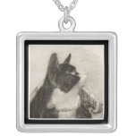 Black & White Cat Necklace