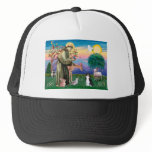 Black & White Cat - Saint Francis Trucker Hat