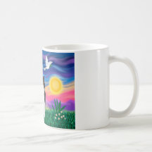 Black & White Cat - Twilight Mug
