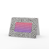 Black & White Celtic Frame card