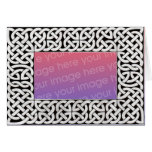Black & White Celtic Frame card