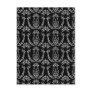 Black & White Classic Baroque Pattern Postcard