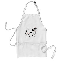 Black & White Cow Apron
