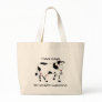 Black & White Cow Canvas Bag