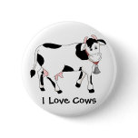 Black & White Cow buttons