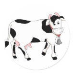 Black & White Cow stickers