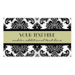 Black & White Damask Business Card Template