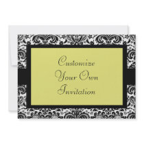 Black & White Damask, Canary