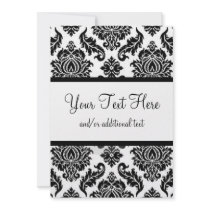 Black & White Damask