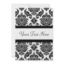 Black & White Damask