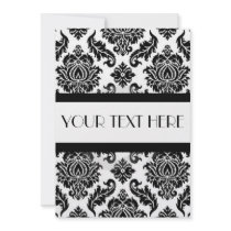 Black & White Damask