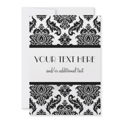Black & White Damask by cami7669