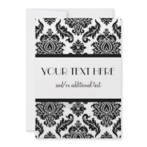 Black & White Damask