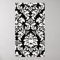 Black & White Damask