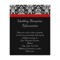 Black/White Damask w/ Ravishing Red Accent Full Color Flyer