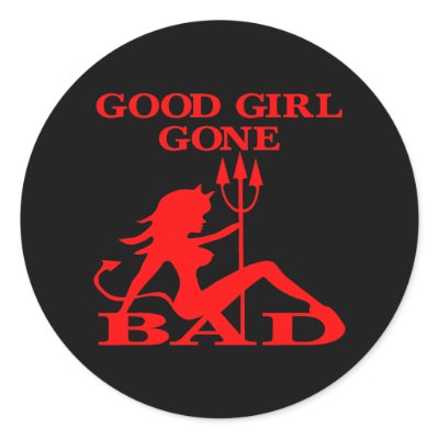 Black White Devil Good Girl Gone Bad Stickers by WhiteTiger_LLC