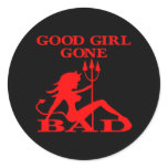 Black White Devil Good Girl Gone Bad stickers