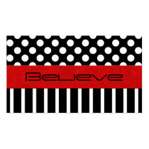 Black & White Dot & Strip Affirmation Cards