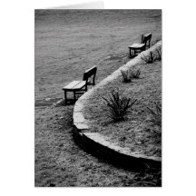 Black & White Empty Seats note cards