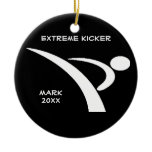 Black & White Extreme Kicker Ornament
