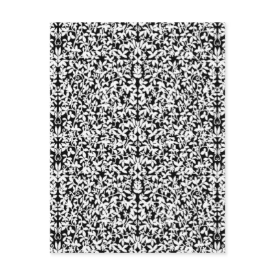 Black & White Filigree Postcard by CarolynMcFann