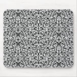 Black & White Filigree Vines Mousepad