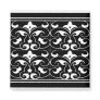 Black & White Fleur-de-lis Magnet