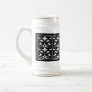 Black & White Fleur-de-lis Stein Mugs