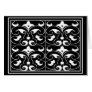 Black & White Fleure De Lis Cards