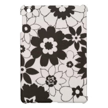 Black & White Flora iPad Mini Case