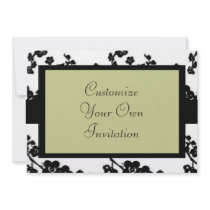 Black & White Floral, Tan