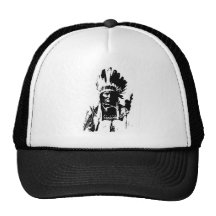 Black & White Geronimo Mesh Hat